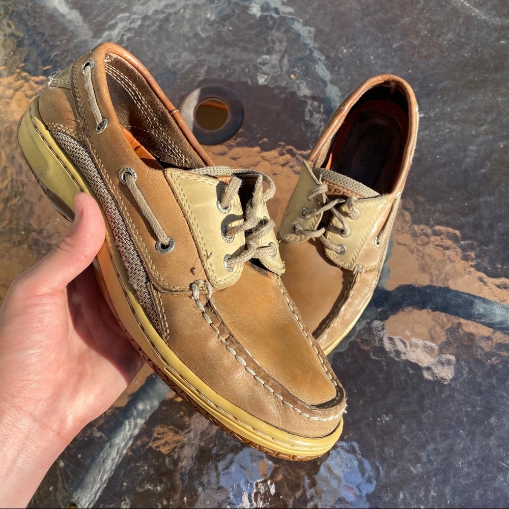 Tan Brown Sperry Boat Shoes